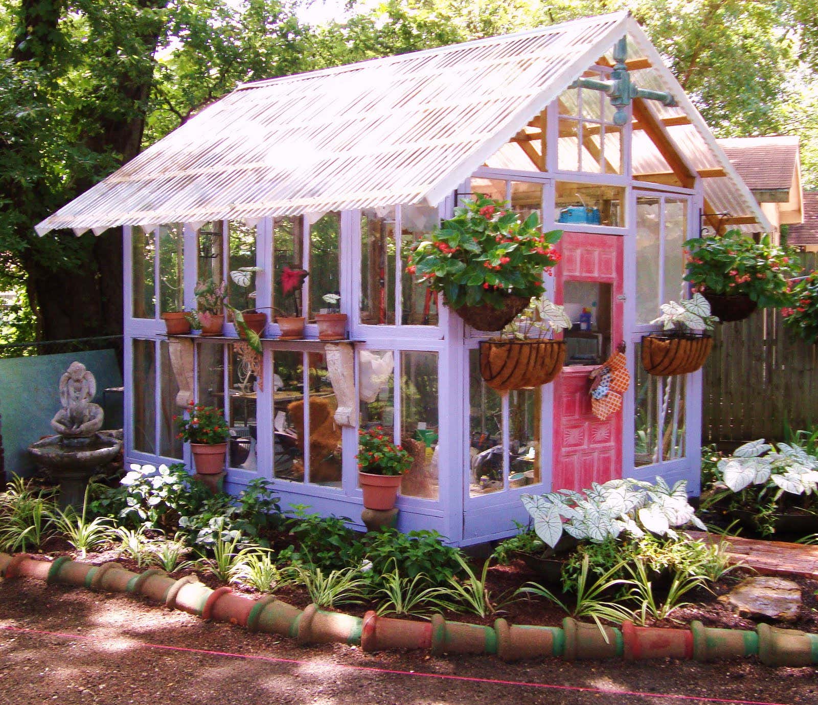 Upcycling Garten Gewächshaus umweltbewusst selber bauen