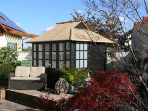 Das Gartenhaus im japanischen Stil
