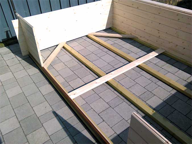 Gartenhaus Martina-28: ein Aufbau mit Erweiterungen ...