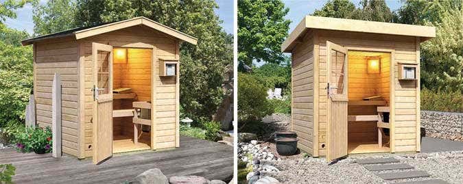 Ein Saunahaus Im Garten Die Kleinsten Saunen 2016