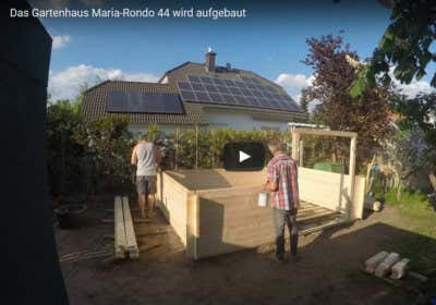 Aufbau des Gerätehauses Maria-Rondo-44 – Zeitraffer-Video Maria-Rondo-44-Zeitraffer-Video