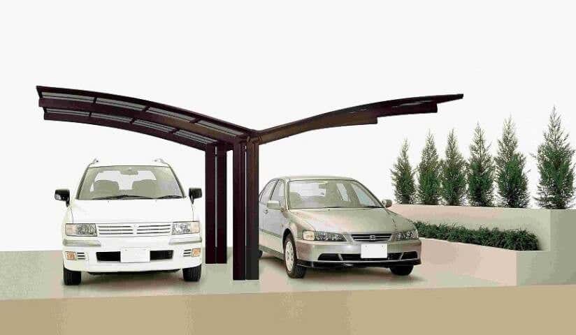 Eleganter Doippelcarport