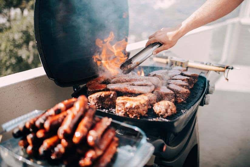 Grillen auf dem Balkon