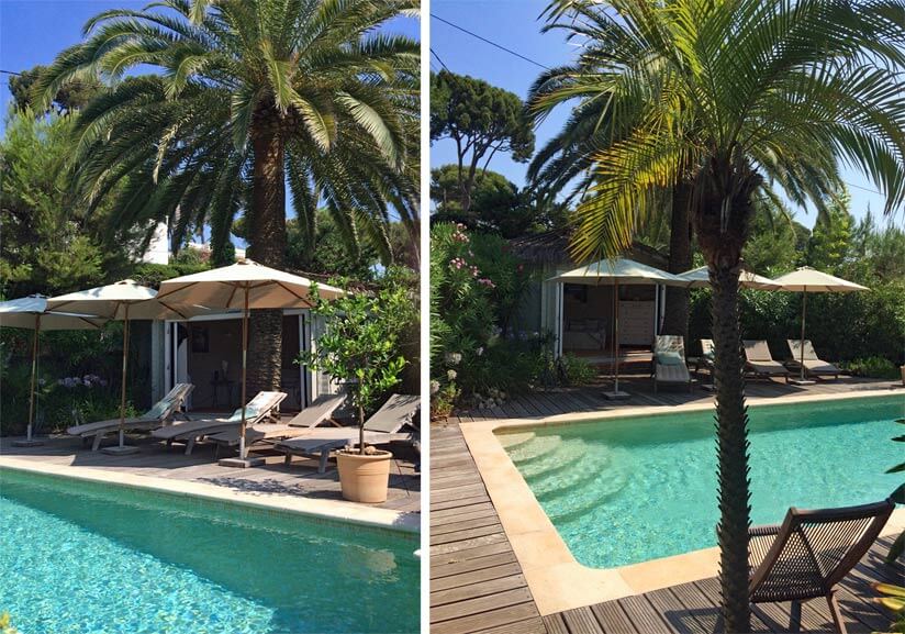 5-Eck-Gartenhaus mit Palmdach: Südseefeeling garantiert