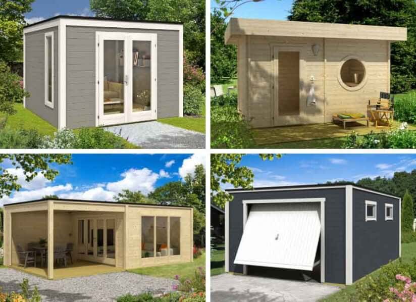 Design Gartenhaus Sauna Garage