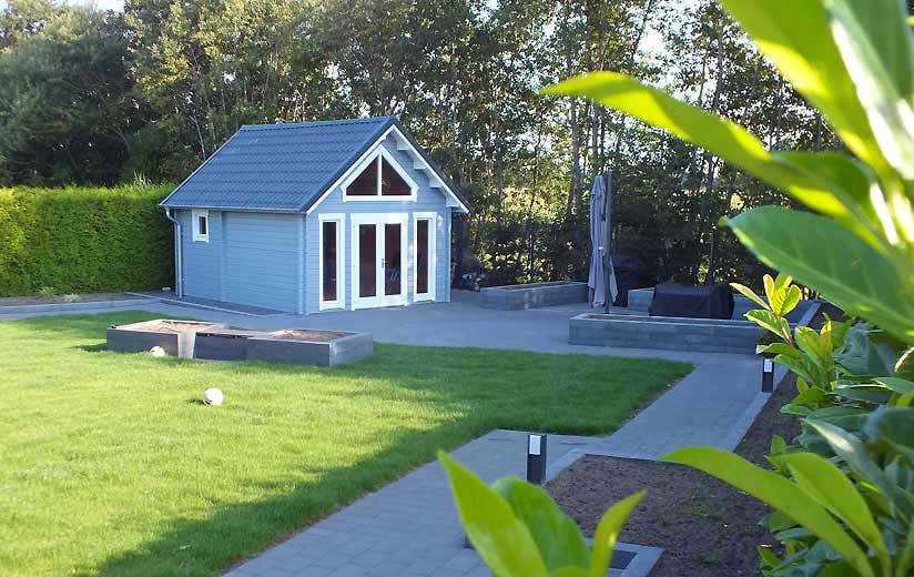  Gartenhaus Tampere 70 ISO mit Umgebung