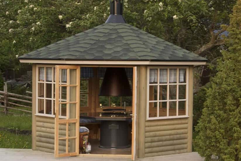 Grillen im Gartenhaus Richtig grillen in einer Grillkota