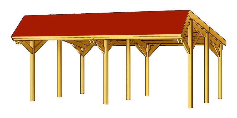 Doppelcarport Harz 624 x 560 cm Doppelcarport Harz 624 x 560 cm