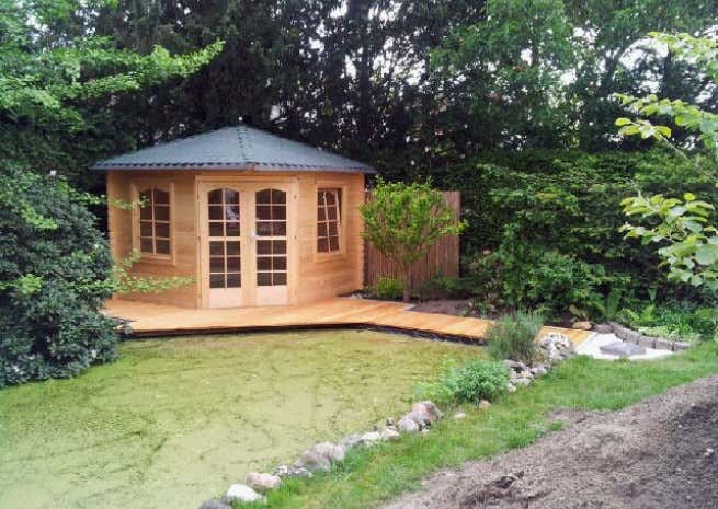 Kundenbild: 5-Eck Gartenhaus Modell Victoria-B