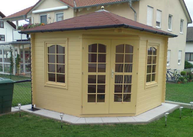 Kundenbild: 5-Eck Gartenhaus Modell Victoria-B