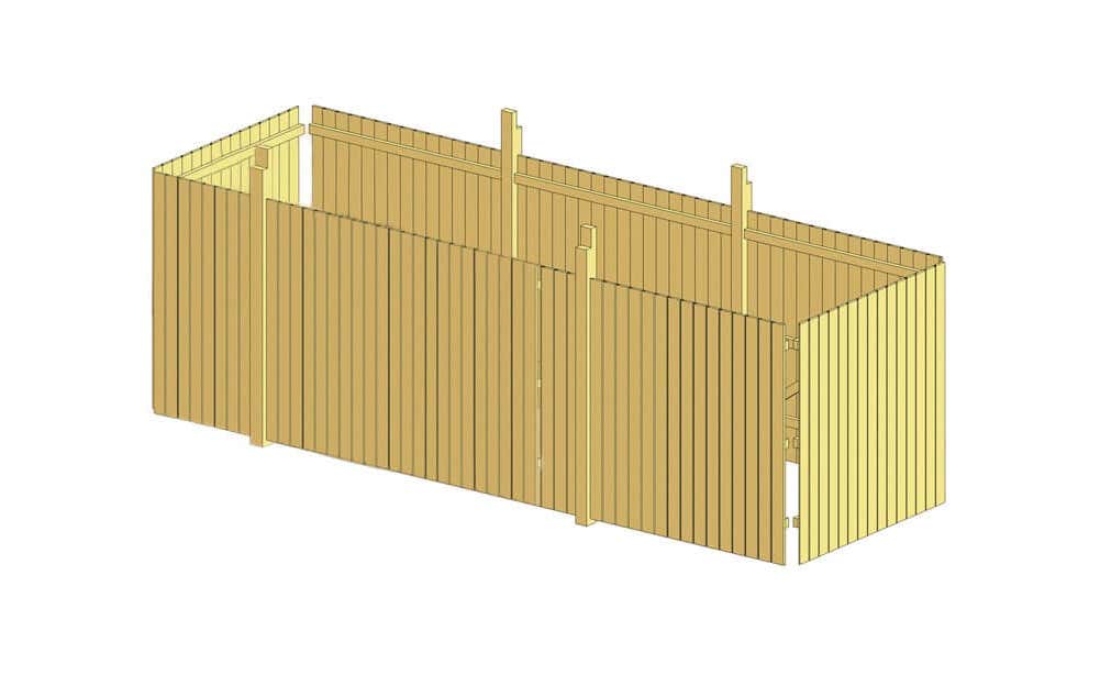 Remise pour carport Göteborg taille 2