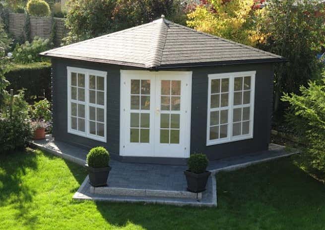 Kundenbild: 5-Eck Gartenhaus Modell Victoria C 40
