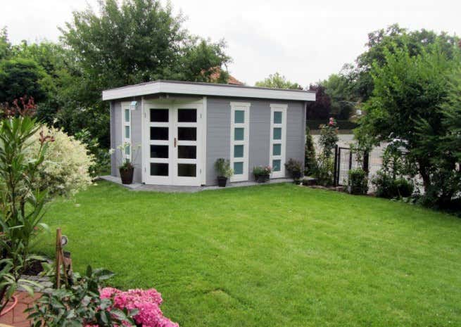 Kundenbild: 5-Eck Gartenhaus Modell Lindau-40