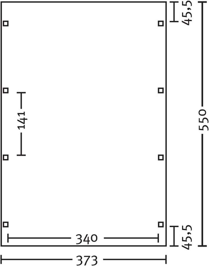 Carport Lausitz 373 x 550 cm Carport Lausitz 373 x 550 cm