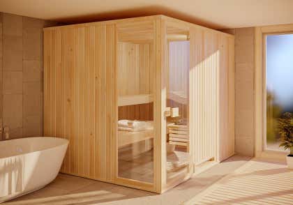 FinnTherm Innensauna Ergo Ausblick
