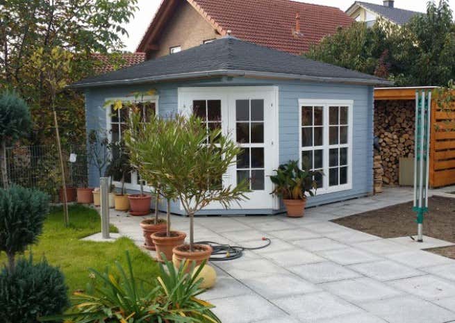 Kundenbild: 5-Eck Gartenhaus Modell Victoria C 40