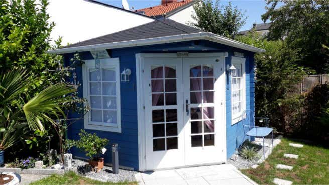 Kundenbild: 5-Eck Gartenhaus Modell Victoria-B