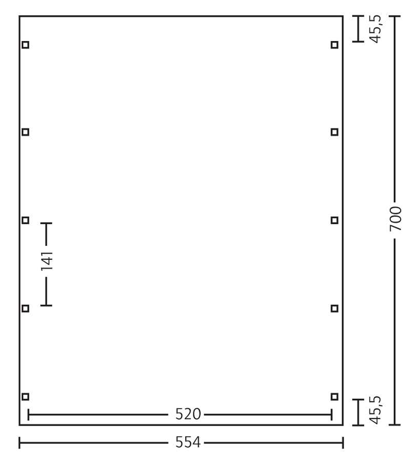 Carport Lausitz 554 x 700 cm Carport Lausitz 554 x 700 cm