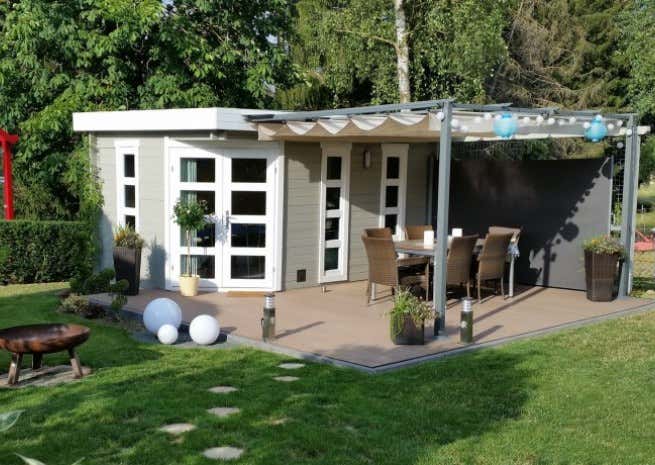 Kundenbild: 5-Eck Gartenhaus Modell Lindau-40