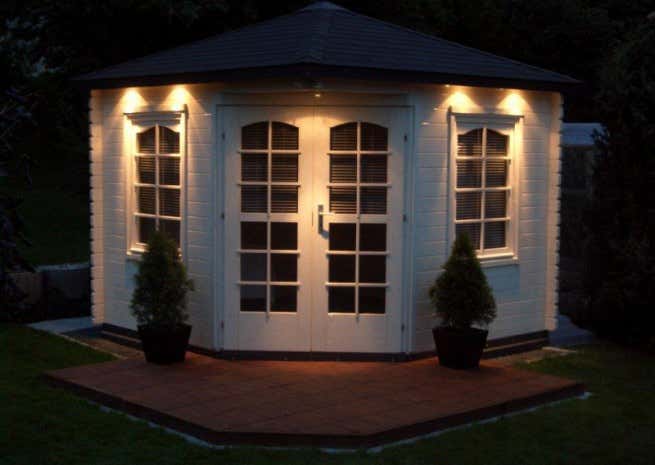 Kundenbild: 5-Eck Gartenhaus Modell Victoria-B