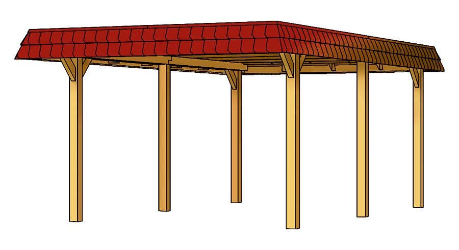 Carport Wendland 362 x 628 cm Carport Wendland 362 x 628 cm