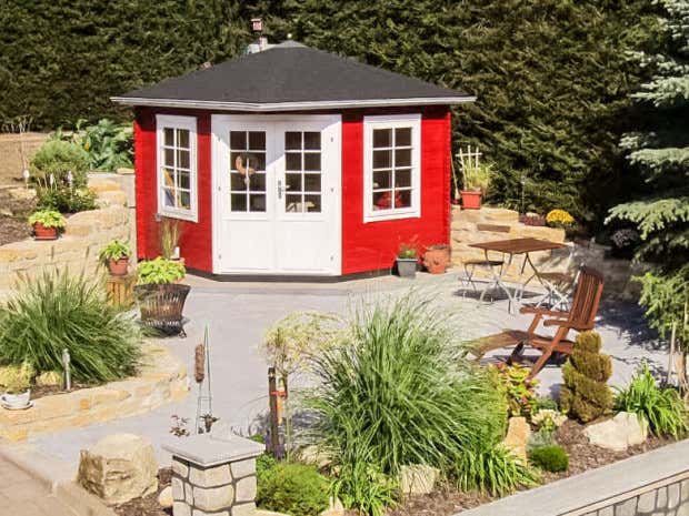 Kundenbild: 5-Eck Gartenhaus Modell Monica