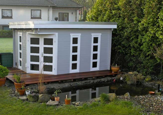 Kundenbild: 5-Eck Gartenhaus Modell Lindau-40