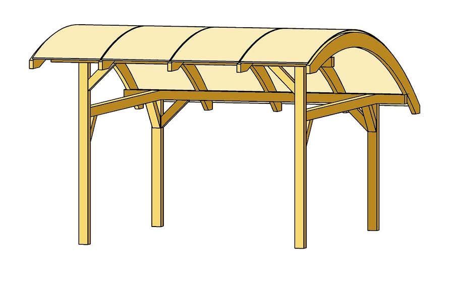 Carport Schwaben 434 x 630 cm Carport Schwaben 434 x 630 cm