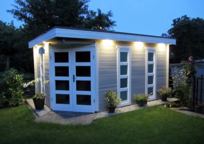 Kundenbild: 5-Eck Gartenhaus Modell Lindau-40