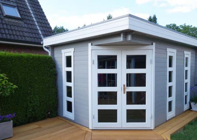 Kundenbild: 5-Eck Gartenhaus Modell Lindau-40