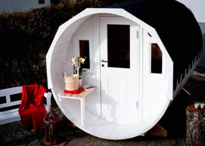 Kundenbild: FinnTherm Fass-Sauna Sam