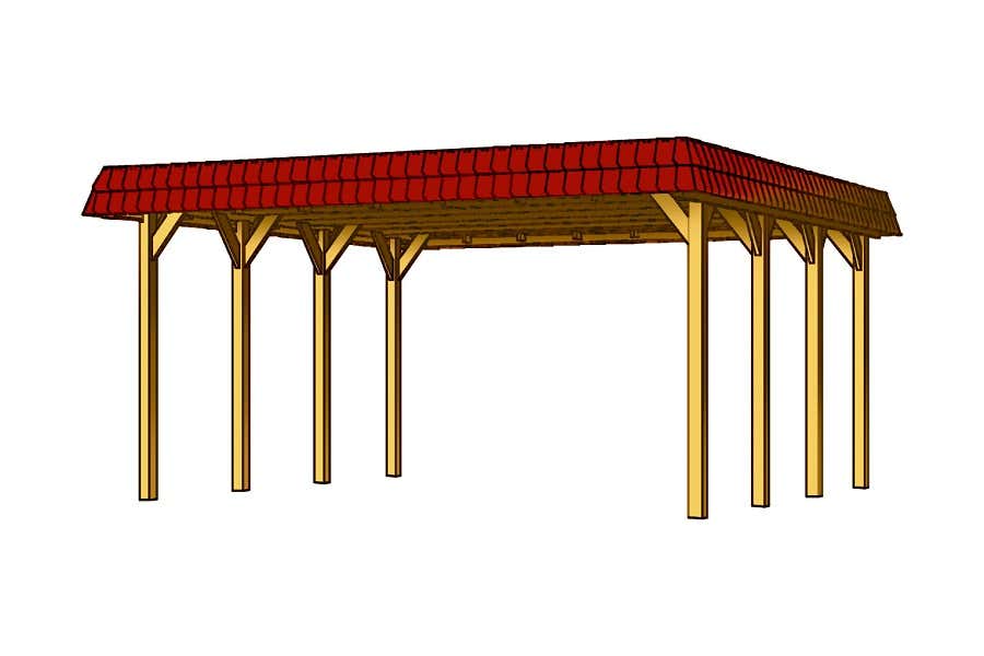 Carport Spreewald 585 x 589 cm Carport Spreewald 585 x 589 cm