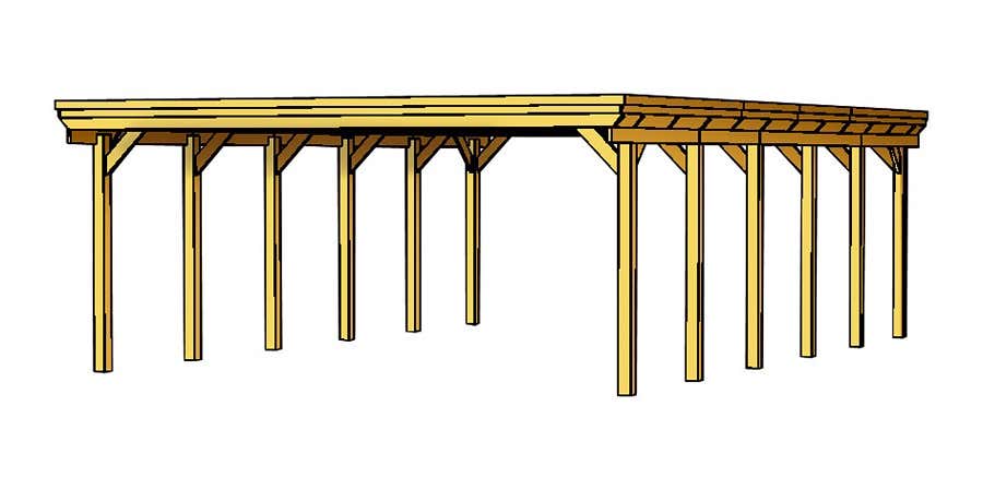 Carport Holstein 558 x 860 cm Carport Holstein 558 x 860 cm