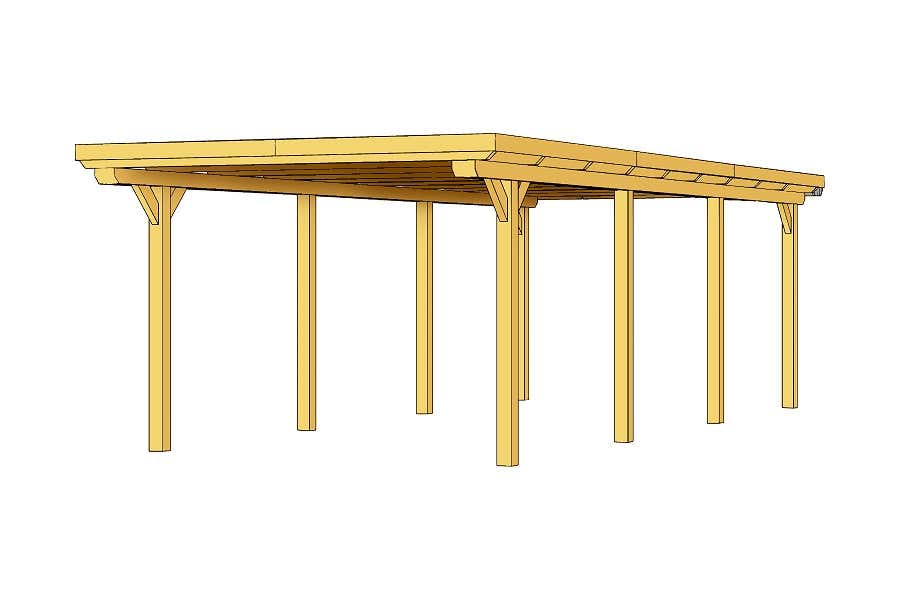 Carport Emsland 354 x 846 cm Carport Emsland 354 x 846 cm