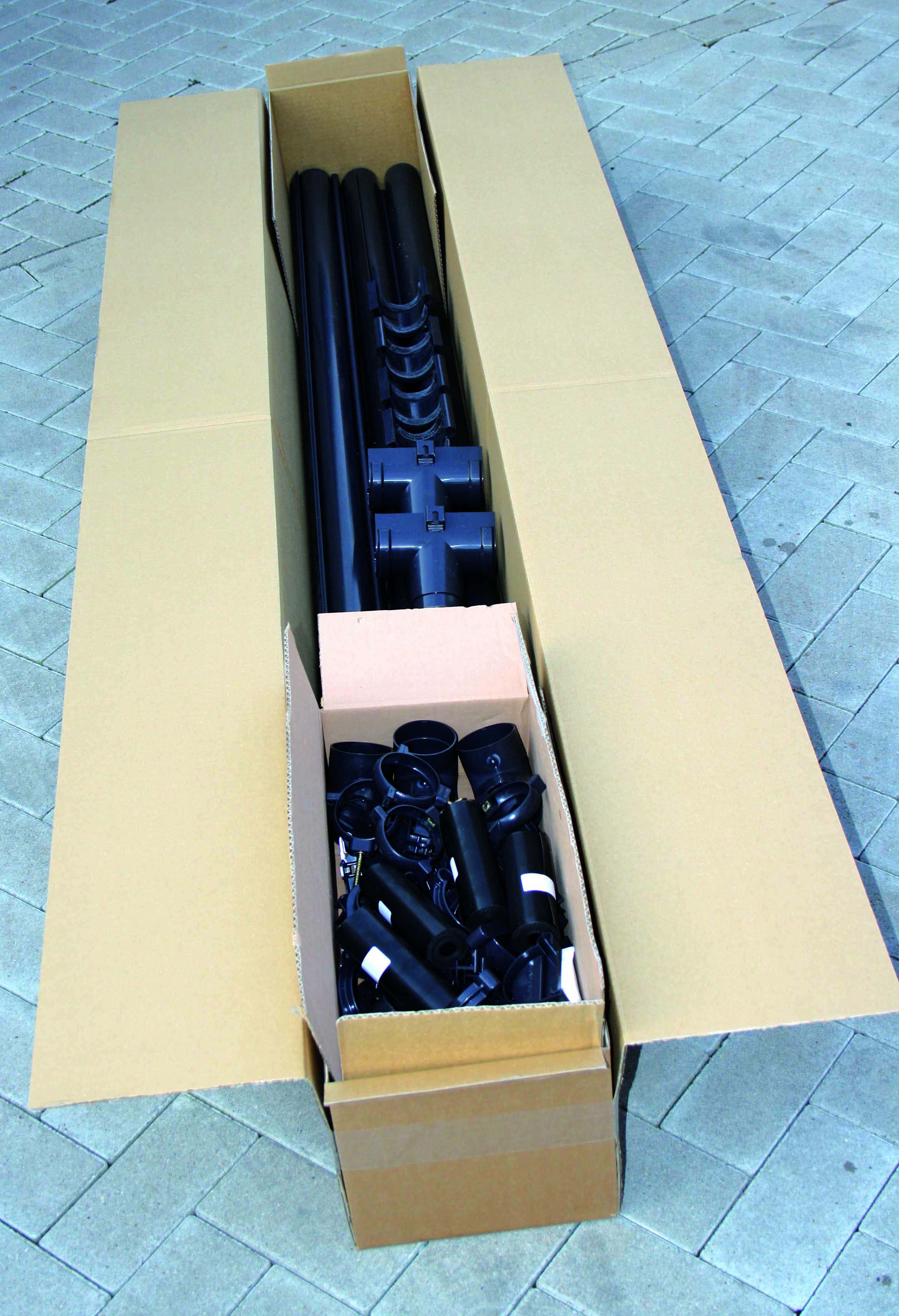 Dachrinnen-Set Nr. 322B weiß Dachrinnen-Set Nr. 322B weiß