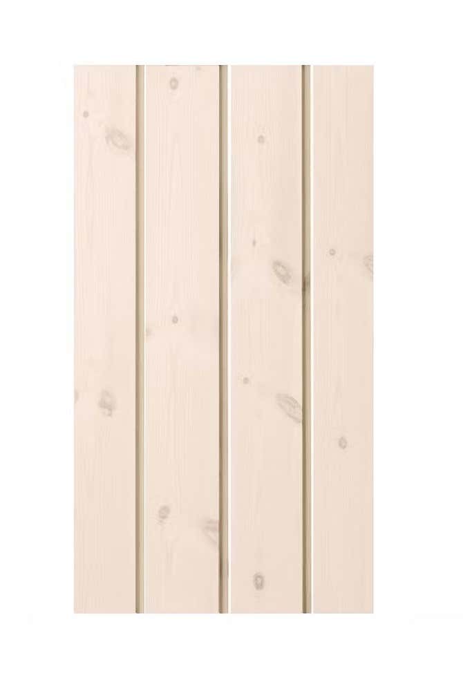 Weiß Lasiert Dachpaneel - 30 m2