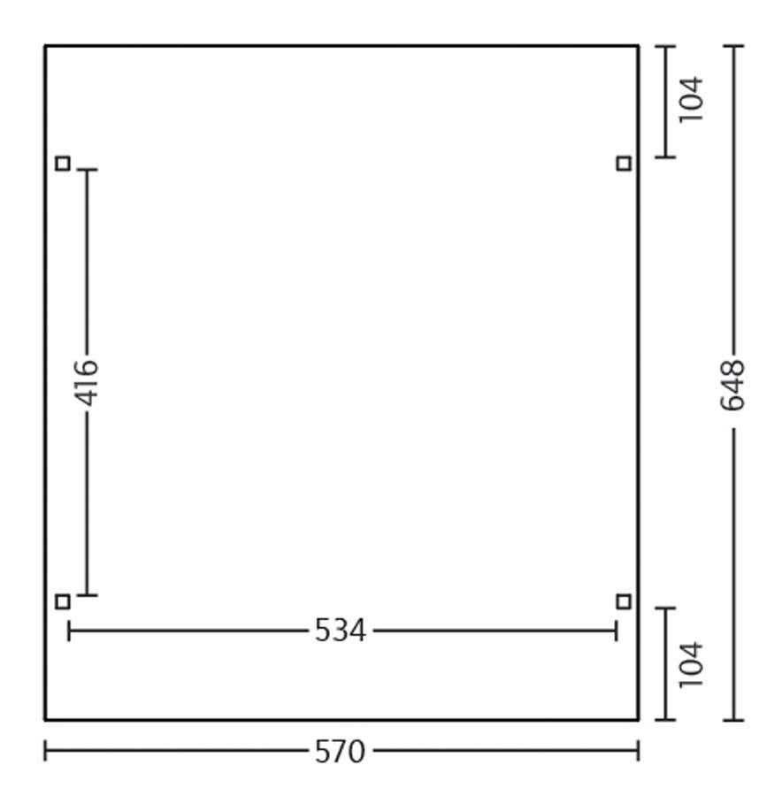 Carport Westerwald 570 x 648 cm Carport Westerwald 570 x 648 cm