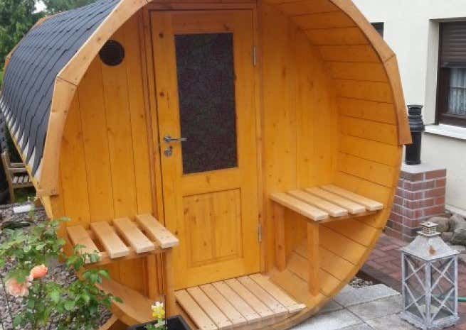 Kundenbild: FinnTherm Fass-Sauna Max