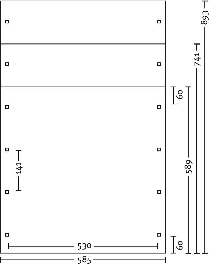Carport Spreewald 585 x 589 cm Carport Spreewald 585 x 589 cm
