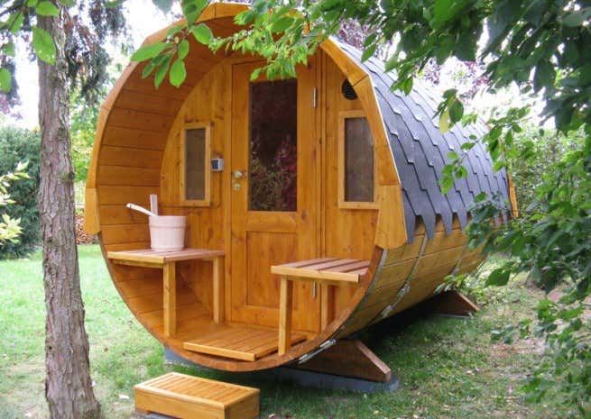 Kundenbild: FinnTherm Fass-Sauna Sam