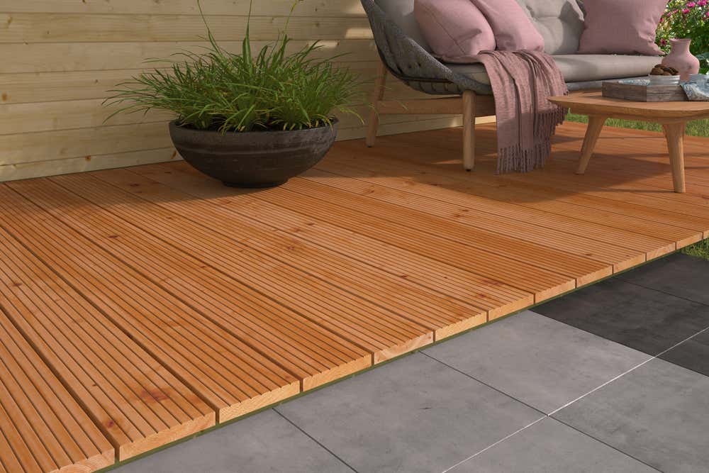 Holz Terrassendielen Set RedClass