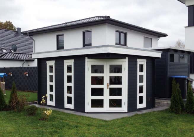 Kundenbild: 5-Eck Gartenhaus Modell Lindau-40