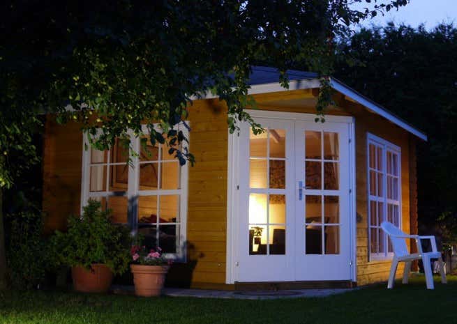 Kundenbild: 5-Eck Gartenhaus Modell Victoria C 40