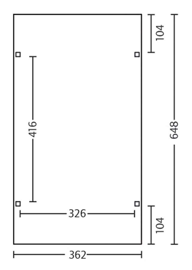 Carport Westerwald 362 x 648 cm Carport Westerwald 362 x 648 cm