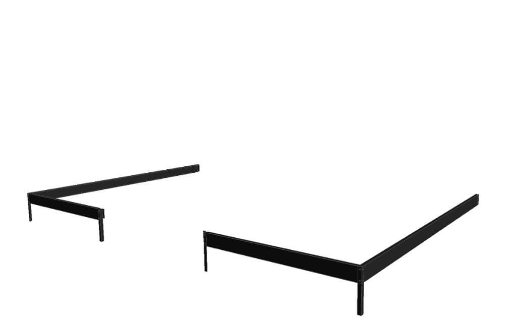Fundament Veranda 12,9 m2 schwarz