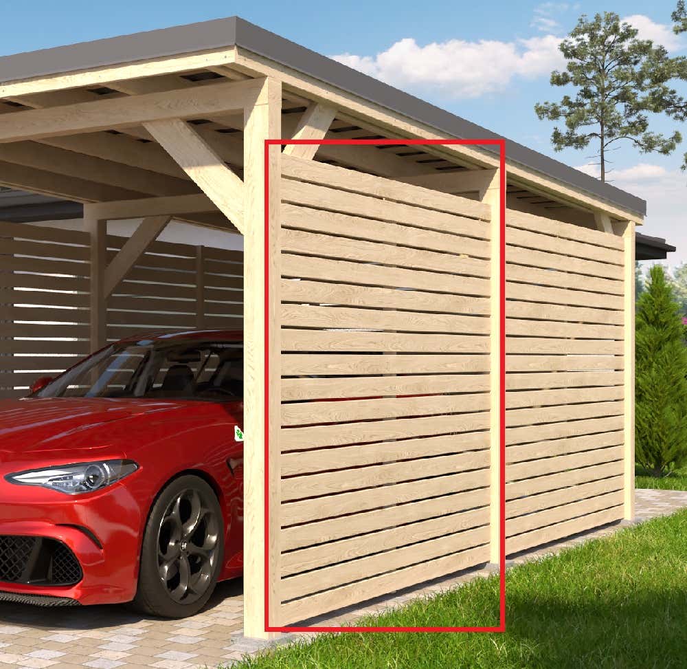 Seitenwand-Modul für Camping-Carport Ville