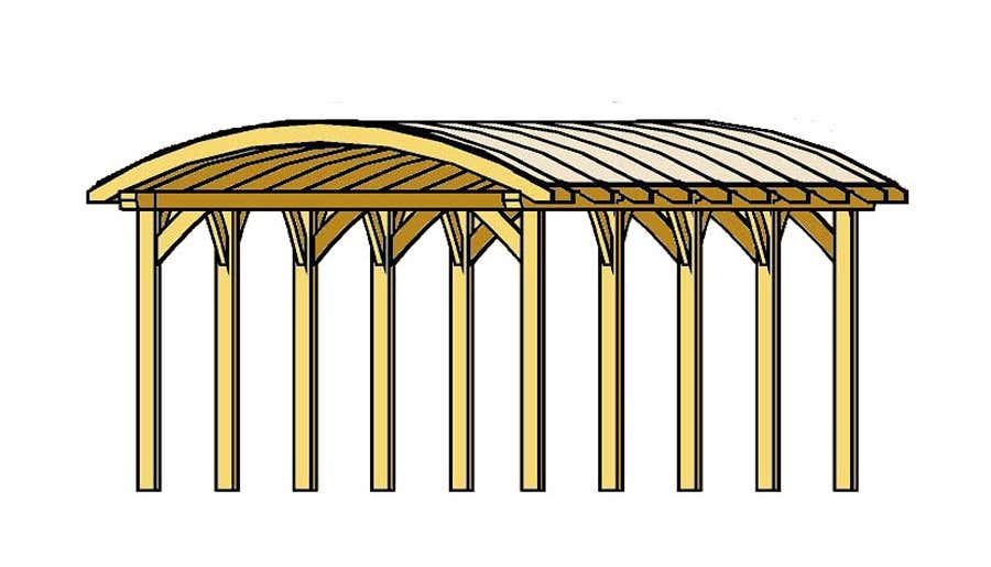 Carport Franken 376 x 969 cm Carport Franken 376 x 969 cm