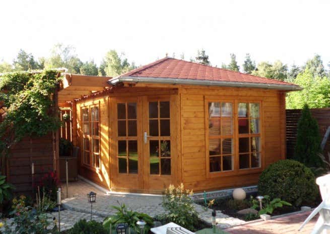 Kundenbild: 5-Eck Gartenhaus Modell Victoria C 40