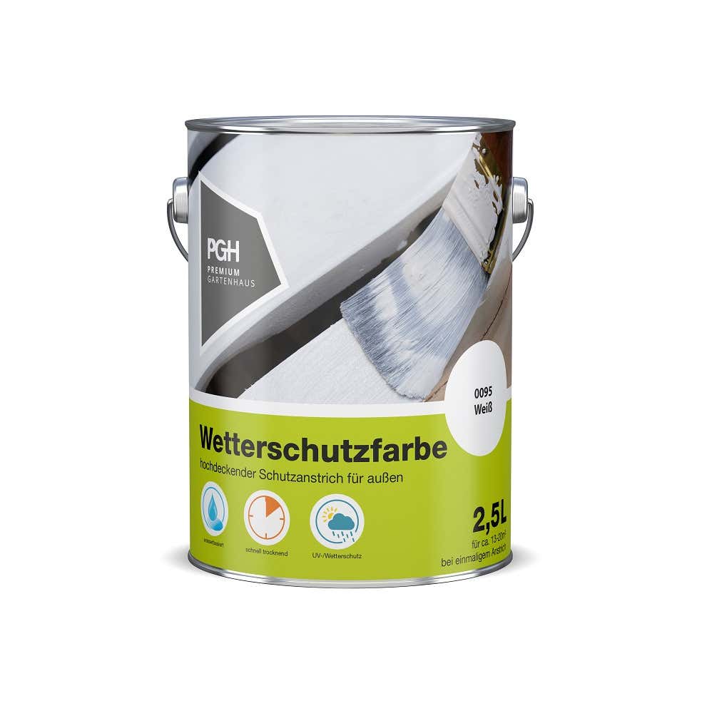 PGH Premium Gartenhaus Wetterschutzfarbe