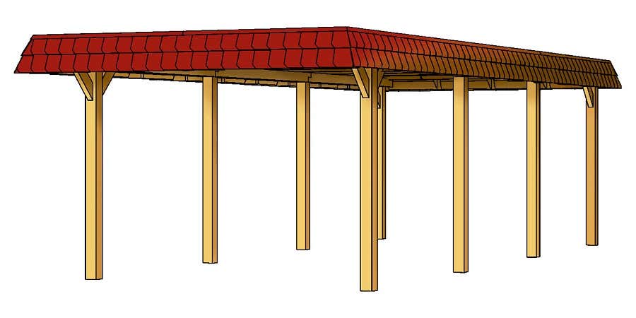 Carport Wendland 409 x 870 cm Carport Wendland 409 x 870 cm